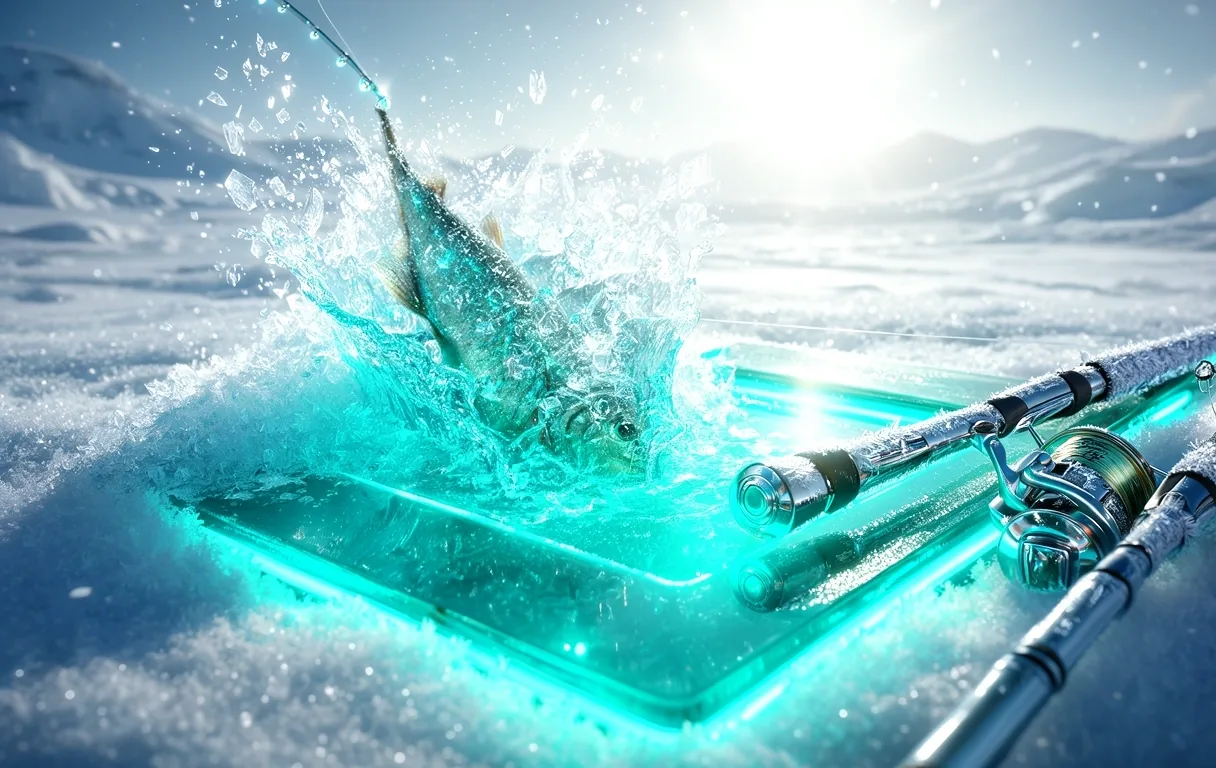 Icy water splash