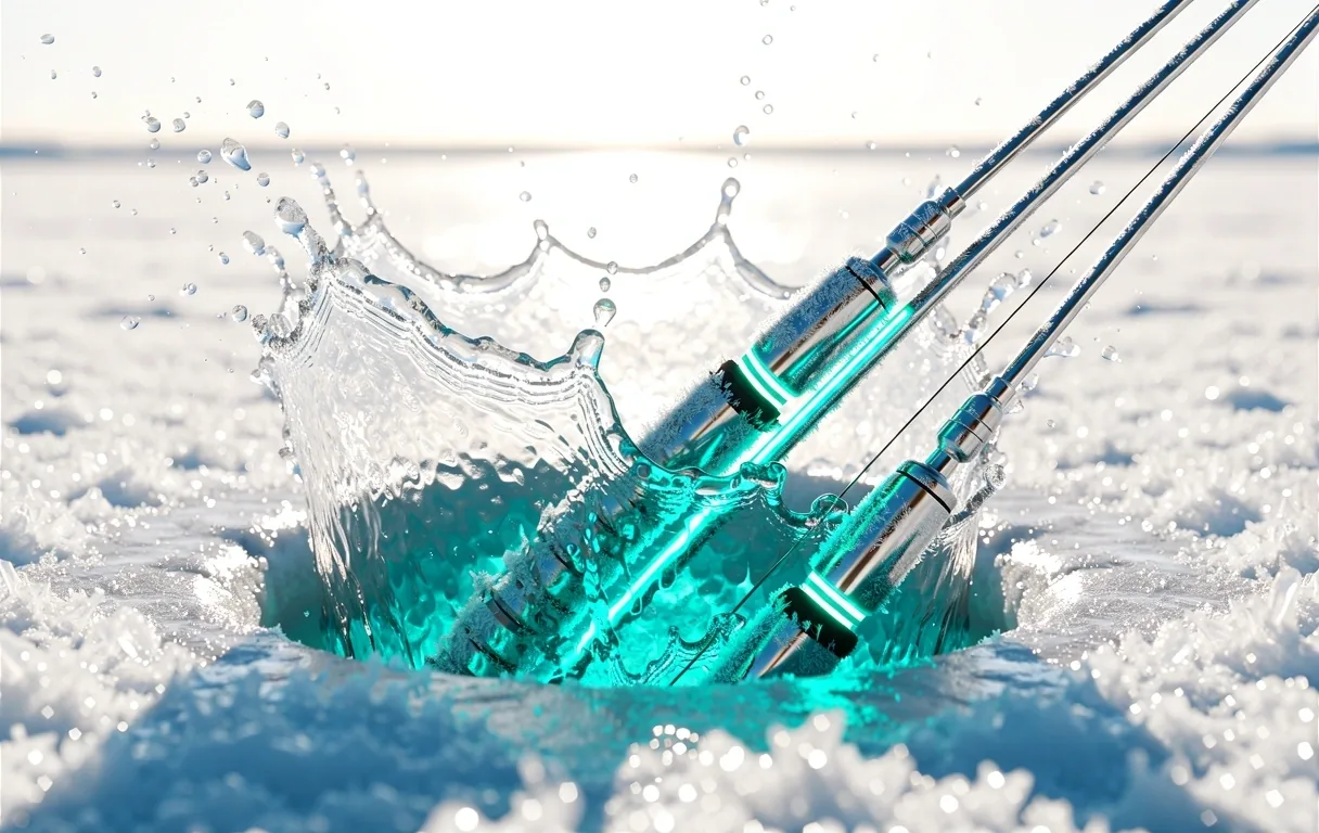 Icy water splash
